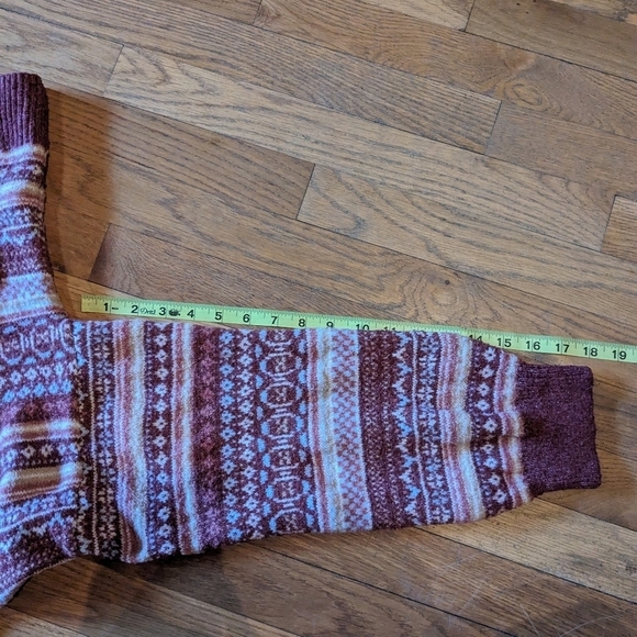 Pink Rose Large Multicolor Striped Long Sleeve Button Down Cropped Cardigan - Picture 9 of 10